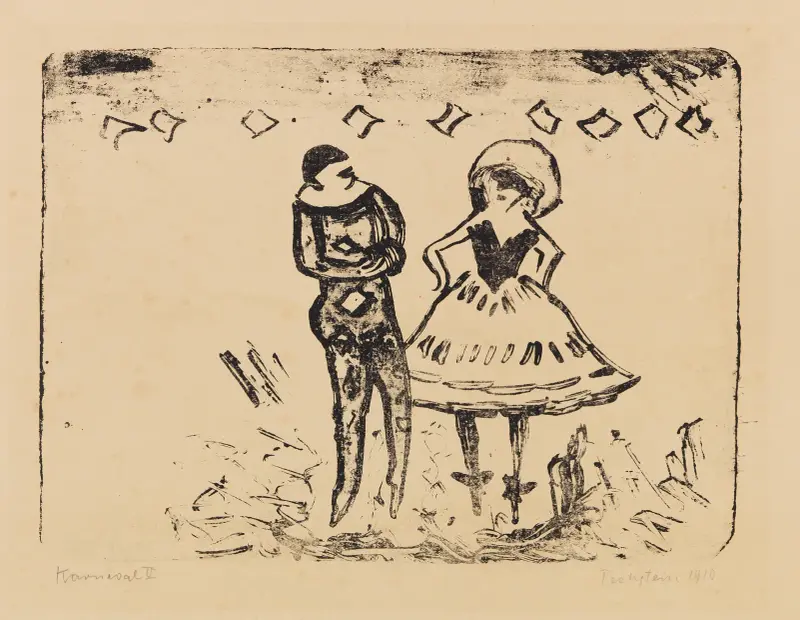Karneval V av Hermann Max Pechstein
