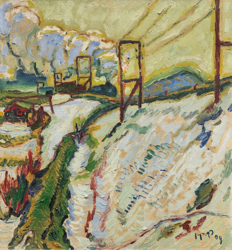 Marssnö; Järnvägsbanken av Hermann Max Pechstein