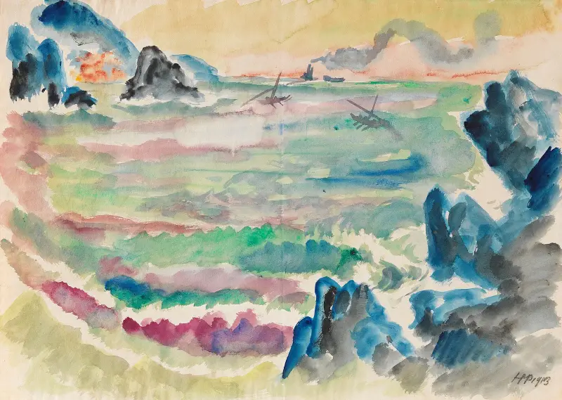 Monterosso al mare, Hermann Max Pechstein