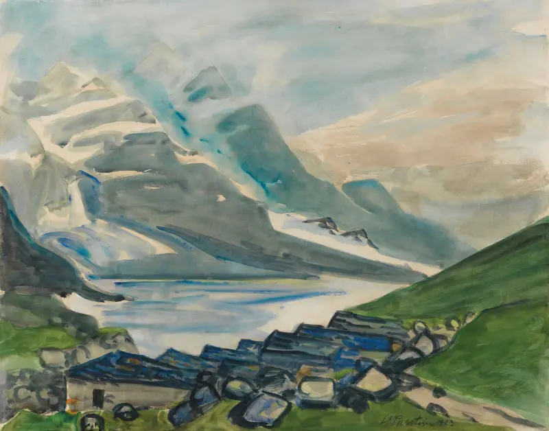 Bergssjö av Hermann Max Pechstein
