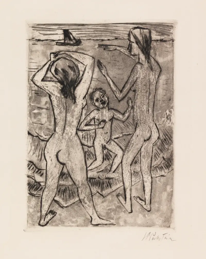 On the Beach, Hermann Max Pechstein