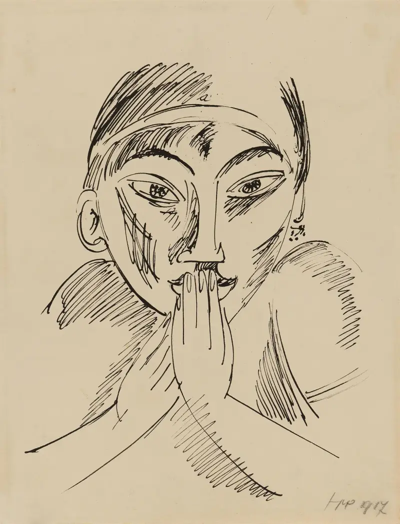 Palau-Mädchen, Hermann Max Pechstein
