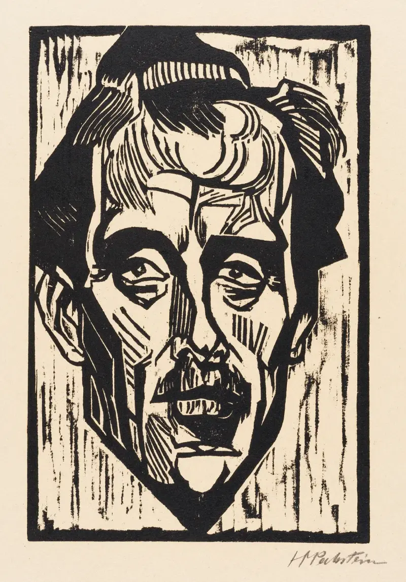 Porträtt av Dr. Freundlich av Hermann Max Pechstein