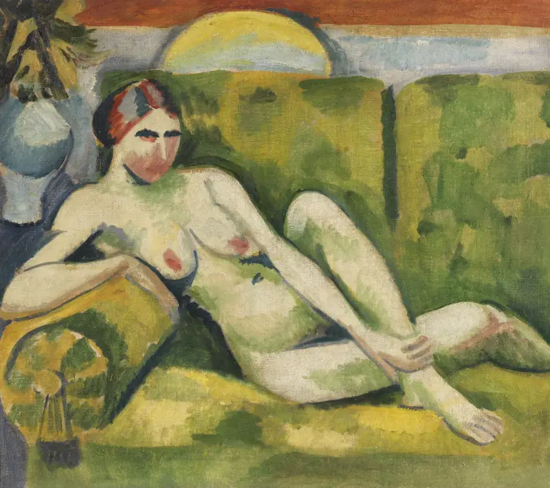 Reclining nude, Hermann Max Pechstein