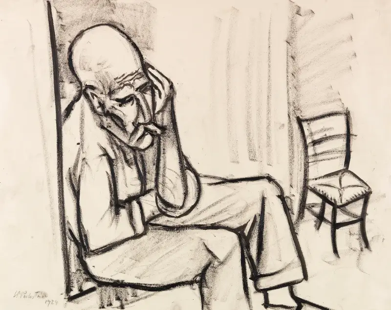 Seated Man, Hermann Max Pechstein