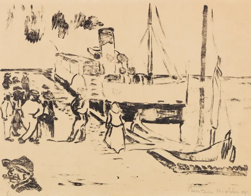 Small steamboat, Hermann Max Pechstein