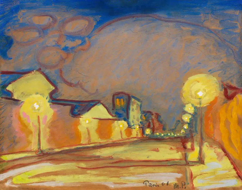 Gata i Paris av Hermann Max Pechstein