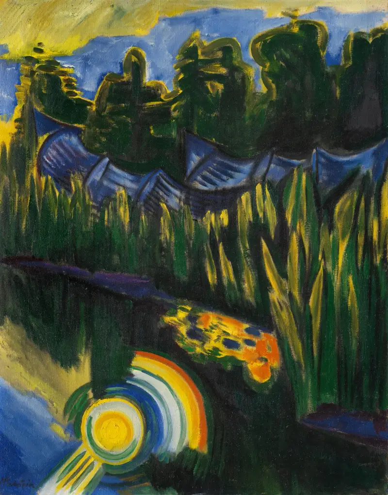 Sol i vassen av Hermann Max Pechstein