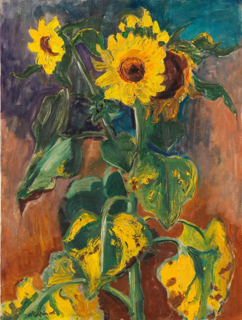 Solrosor av Hermann Max Pechstein