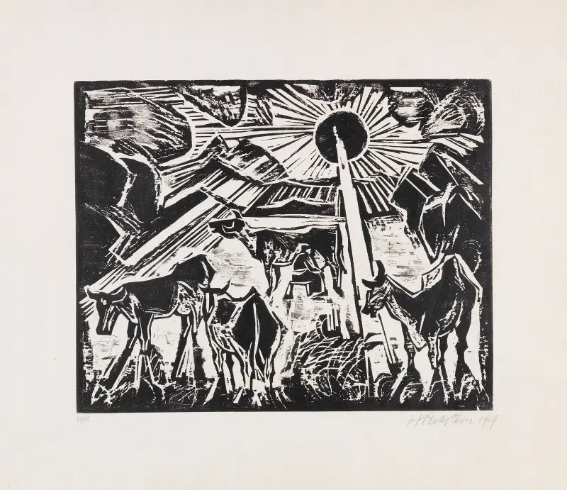 The Evening von Hermann Max Pechstein