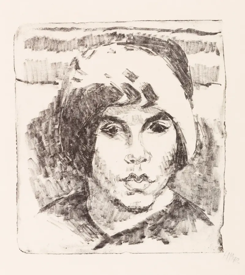 The Fur Hat, Hermann Max Pechstein