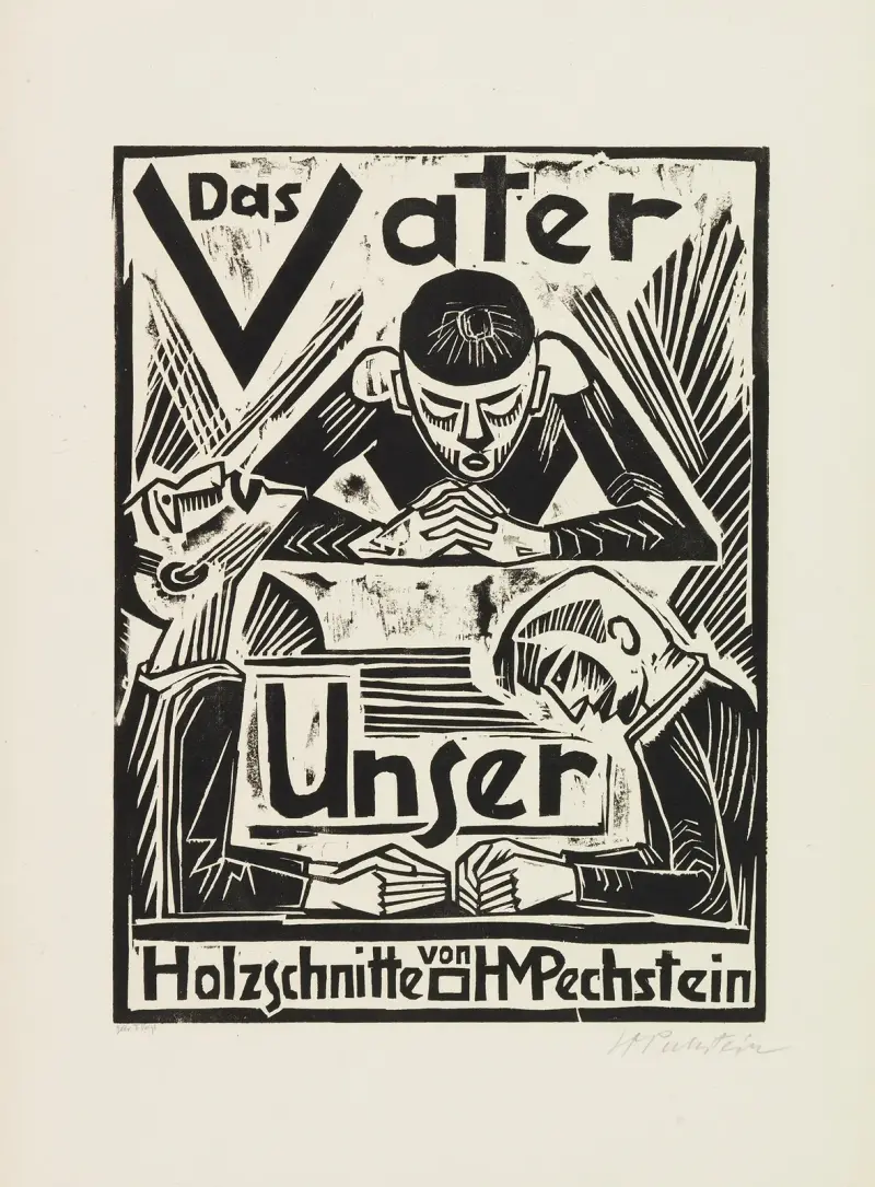 The Lord’s Prayer (Das Vater Unser) – Title Page, Hermann Max Pechstein
