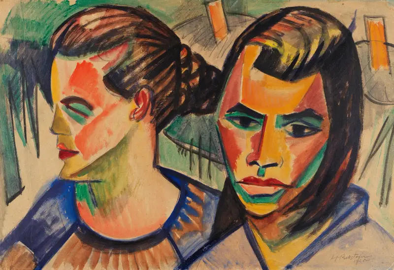 Dvě hlavy, Hermann Max Pechstein