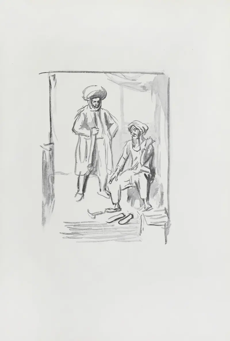 Ali Baba och de fyrtio rövarna Pl.10 av Max Slevogt