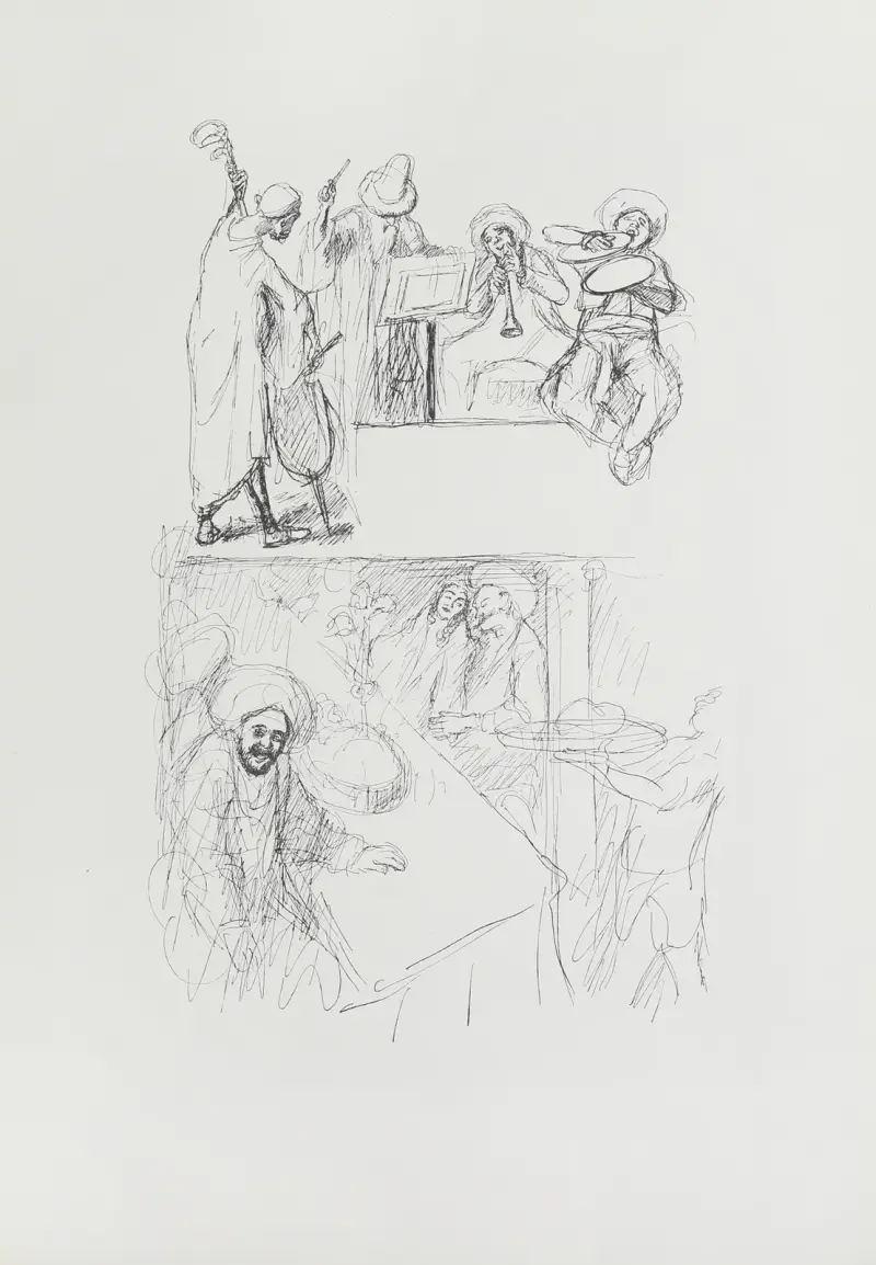Ali Baba och de fyrtio rövarna (pl. 16) av Max Slevogt