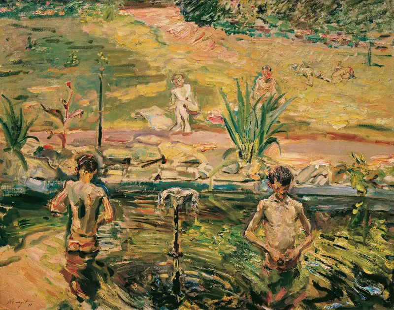 Koupající se chlapci, Max Slevogt