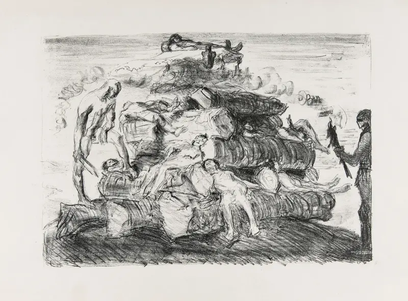 Bestattung des Patroklos von Max Slevogt