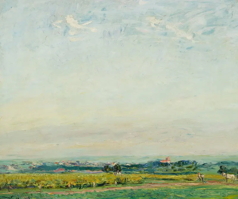 Landschaft aus der Pfalz von Max Slevogt