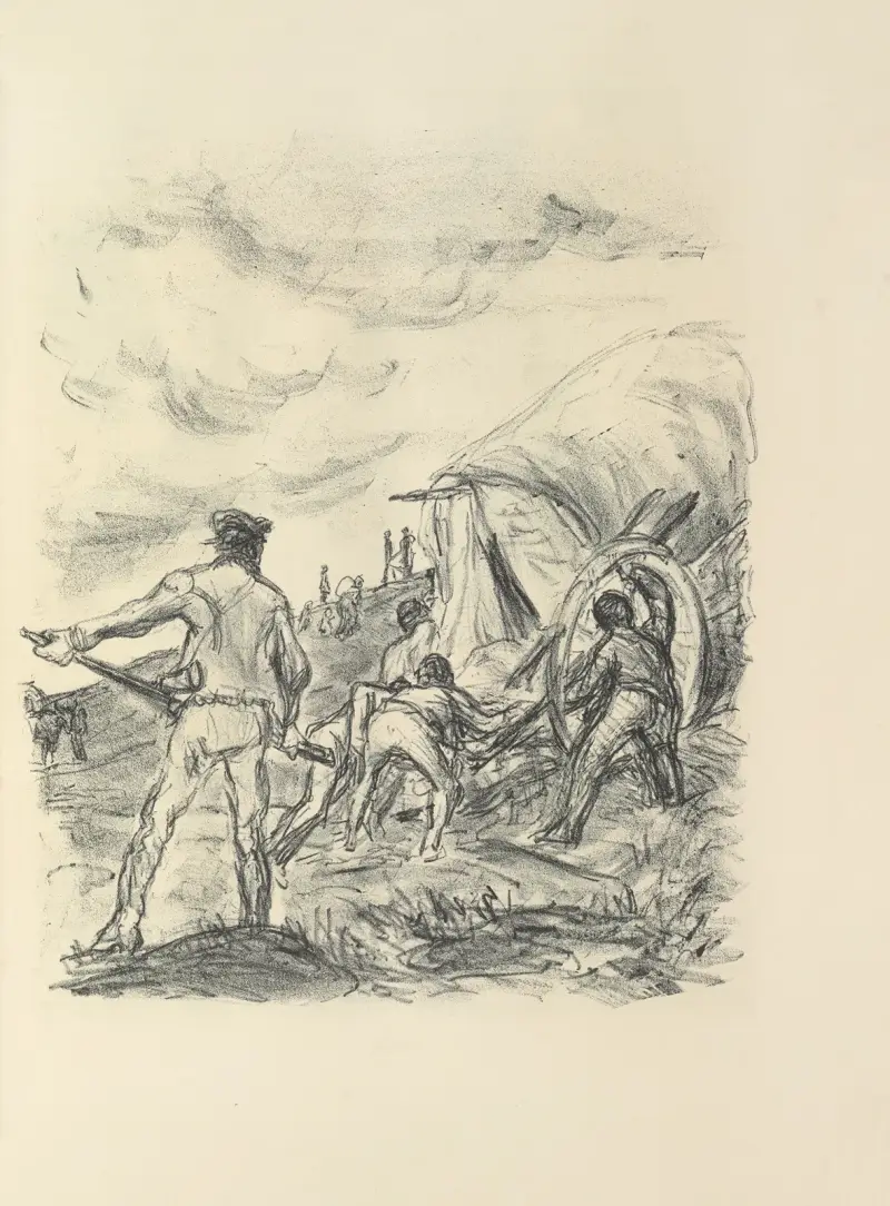 Lederstumpf-Erzählungen Pl.45 av Max Slevogt