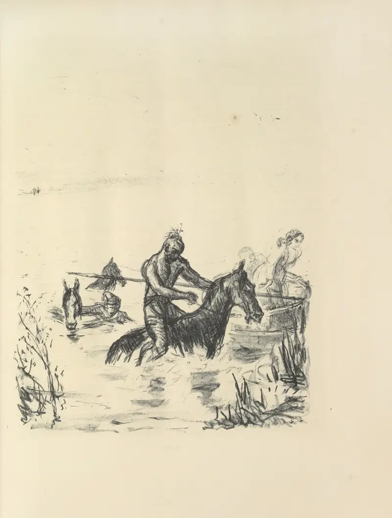 Lederstumpf-Erzählungen Pl.47 av Max Slevogt