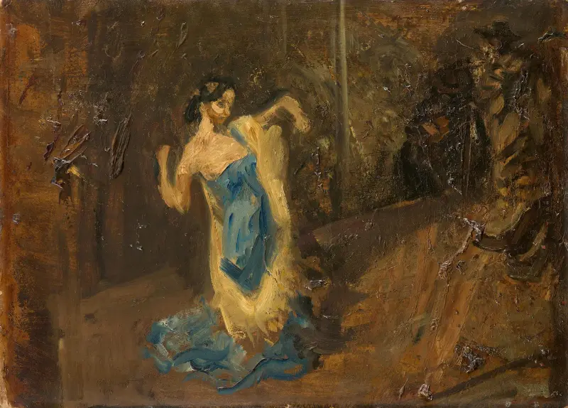 Marietta dansande i rummet av Max Slevogt