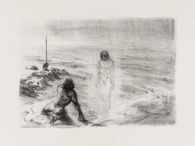 Patroklos erscheint Achill von Max Slevogt