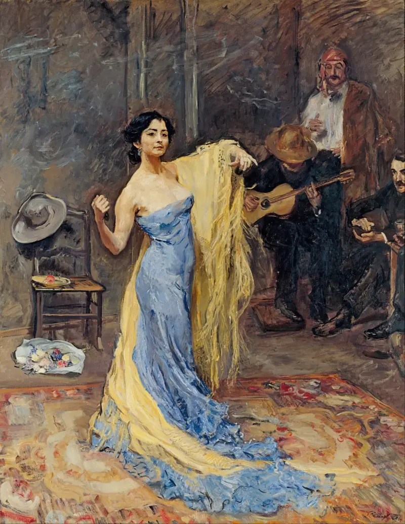 Portrait of the Dancer Marietta di Rigardo av Max Slevogt