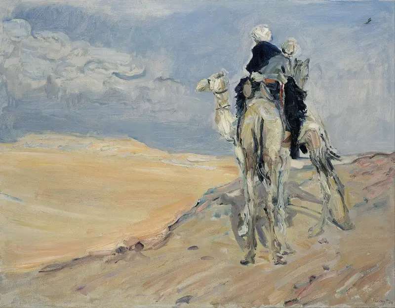 Sandsturm in der Libyschen Wüste von Max Slevogt