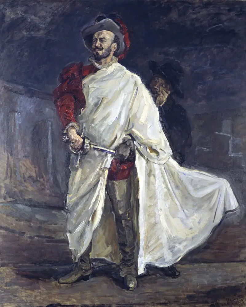The Singer Francisco D’Andrade as Don Giovanni in Mozart’s Opera (The Red d’Andrade) av Max Slevogt