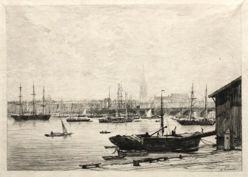 Bordeaux, 1866, Maxime Lalanne