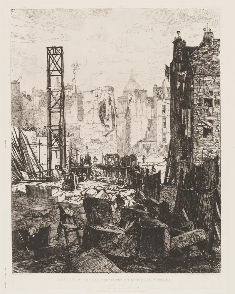 Demolition for the Opening of Boulevard St. Germain av Maxime Lalanne