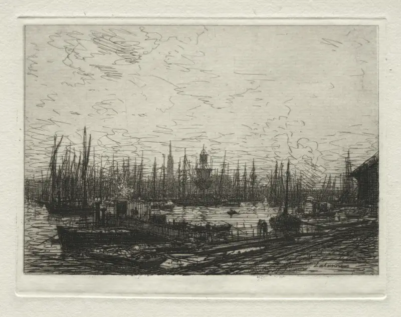 Hafen von Bordeaux von Maxime Lalanne