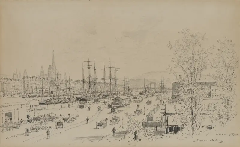 Port of Rouen av Maxime Lalanne