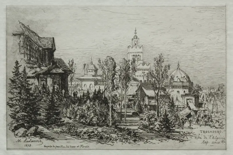 Der algerische Palast am Trocadéro von Maxime Lalanne