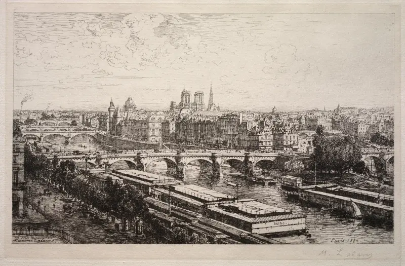 Blick vom Louvre von Maxime Lalanne