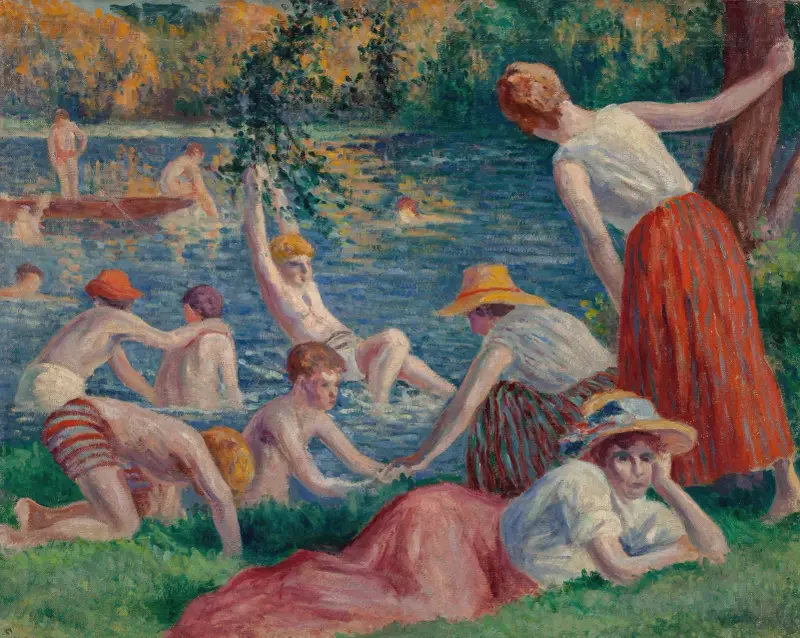 Bad in der Cure von Maximilien Luce