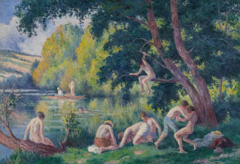 Badande av Maximilien Luce