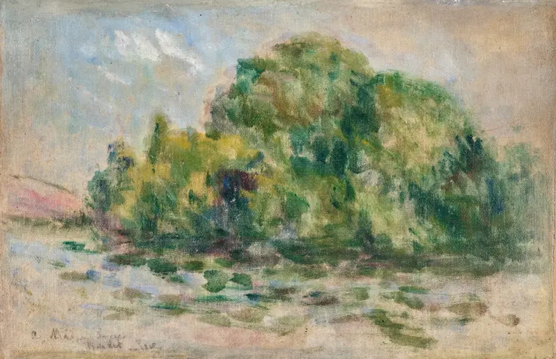 Trädgrupp av Maximilien Luce