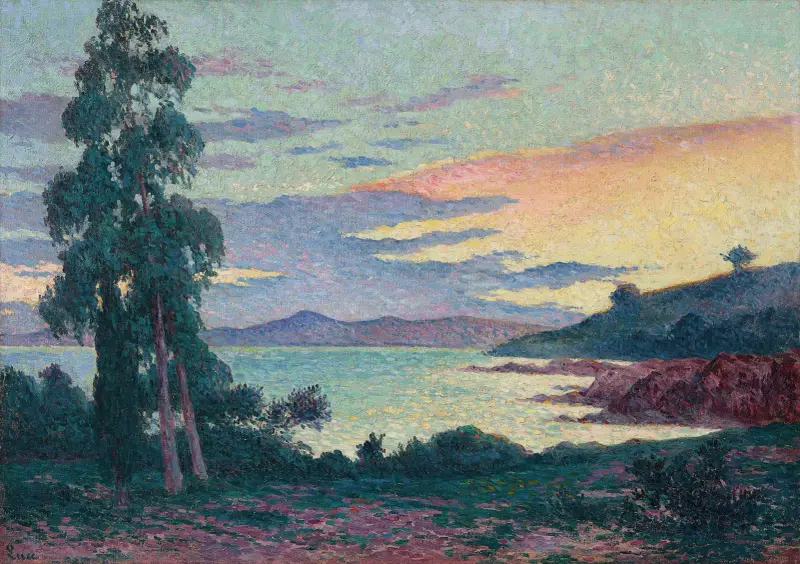 La Fossette Saint-Clair, nära Lavandou av Maximilien Luce