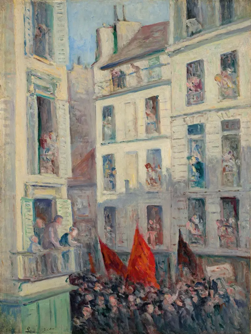 Folkfronten av Maximilien Luce