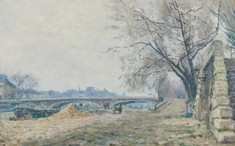Le Pont De Solférino av Maximilien Luce