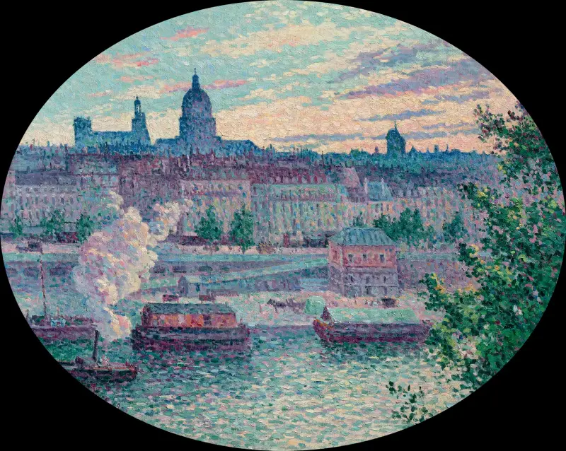 Kajen Montebello och kullen Sainte-Geneviève av Maximilien Luce