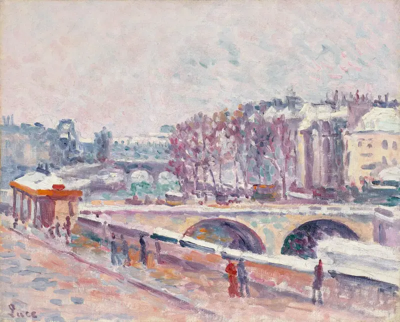 Le Quai Saint-Michel av Maximilien Luce