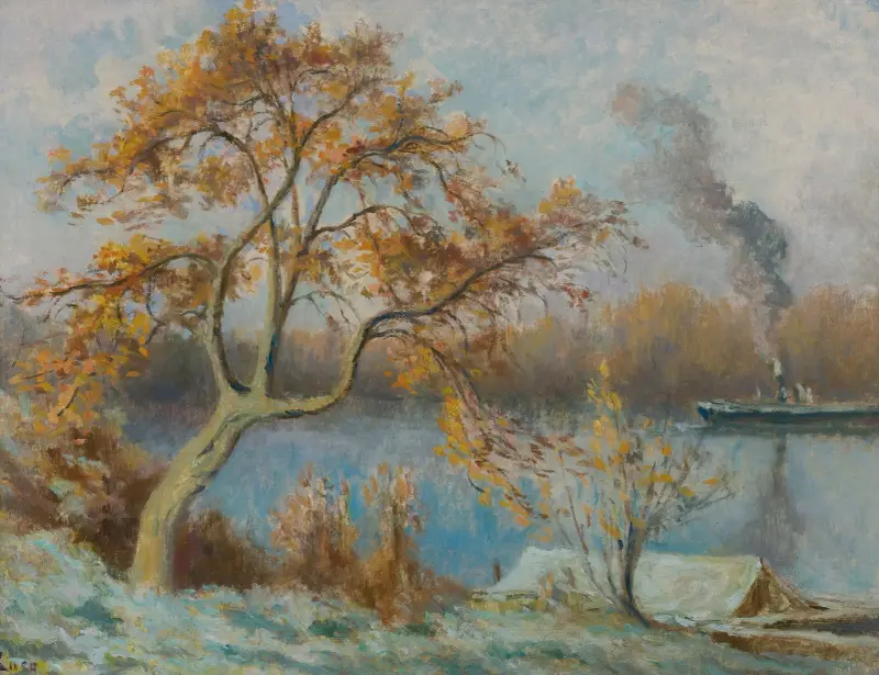 Les Bords De Seine Au Printemps av Maximilien Luce