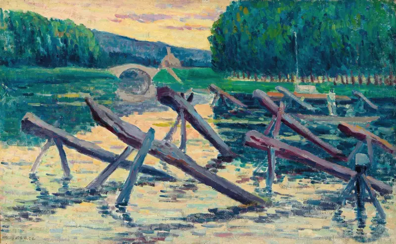 Målardukarna vid Cure av Maximilien Luce