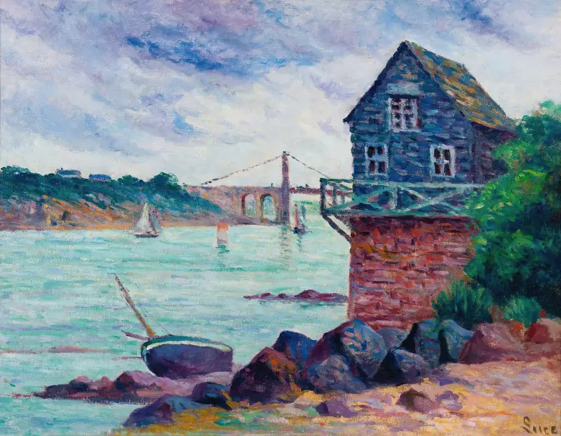 Lézardrieux, Le Pont Suspendu av Maximilien Luce