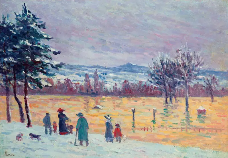 Überschwemmung in Longchamp von Maximilien Luce
