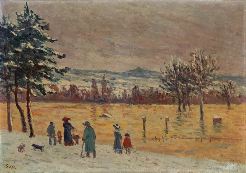 Översvämningen i Longchamp av Maximilien Luce