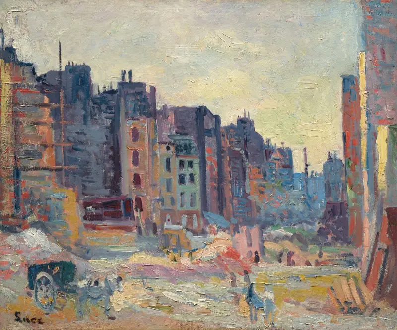 Paryż, przebicie rue Réaumur, Maximilien Luce