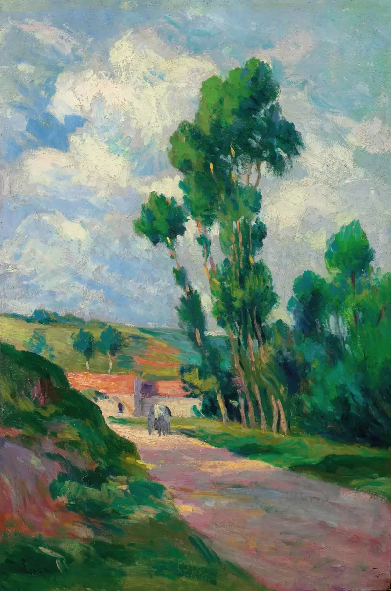 Landskap vid Moulineux av Maximilien Luce
